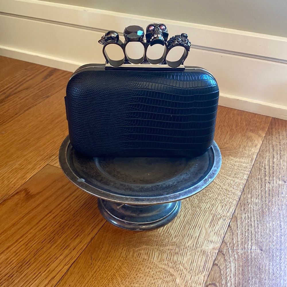 Faux McQueen clutch